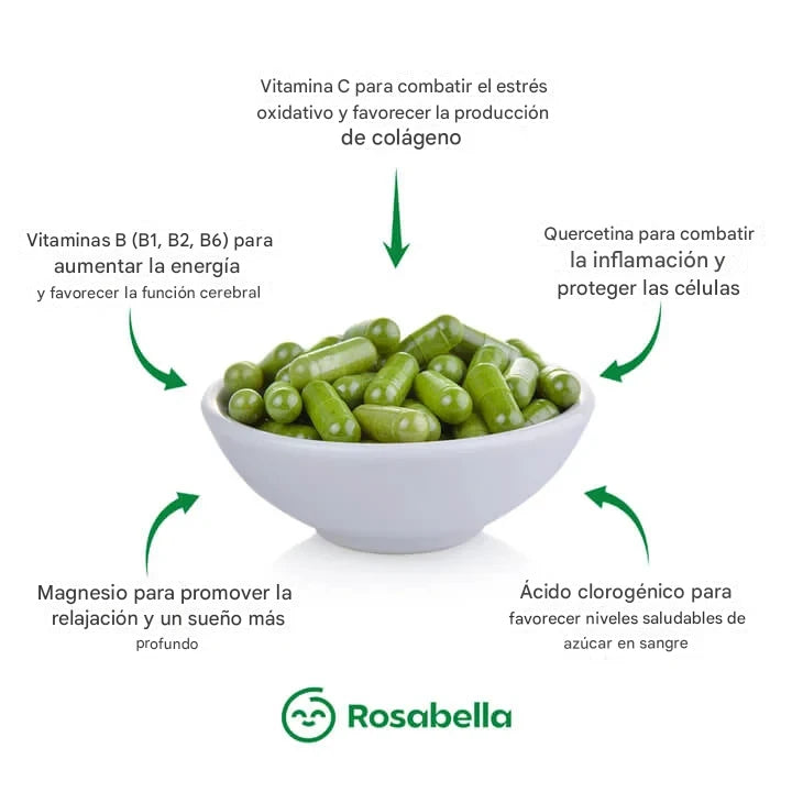 Moringa Rosabella: Reduce el cortisol de forma natural para ayudar a restaurar el equilibrio interno y externo.