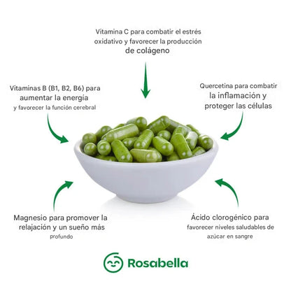 Moringa Rosabella: Reduce el cortisol de forma natural para ayudar a restaurar el equilibrio interno y externo.