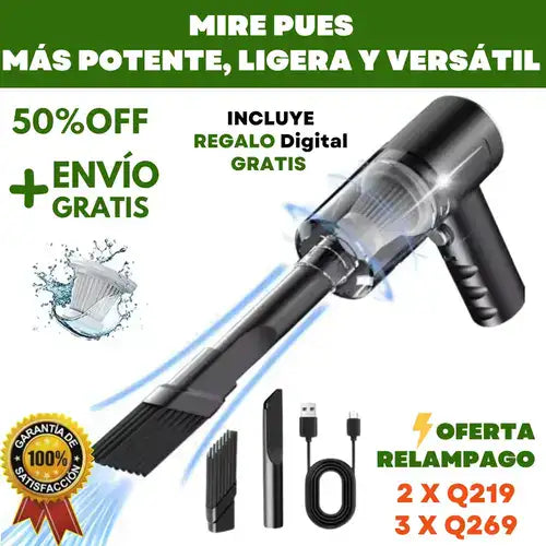 ¡LimpiaMax Pro 3 en 1! La Aspiradora Portátil para Tu Hogar y Coche + REGALO digital GRATIS