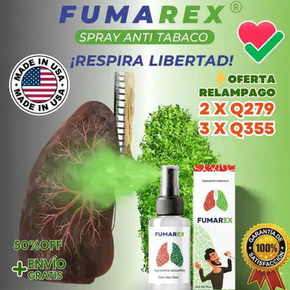 Fumarex™: Spray Natural que Apaga el Deseo de Fumar en Minutos