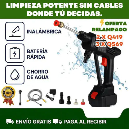 Hidrolavadora Inalambrica – Limpieza potente sin cables donde tú decidas.