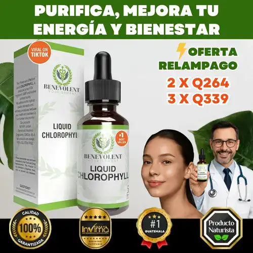 Clorofila Líquida: ¡Transforma tu salud de adentro hacia afuera!