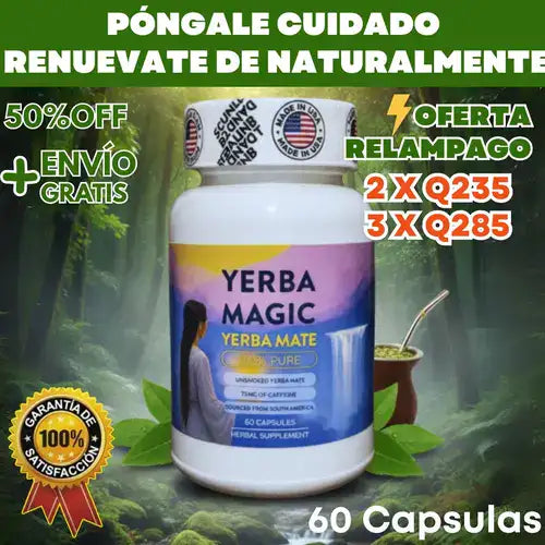 Yerba Magic: Activa tu metabolismo, calma tu vientre y renueva tu energía de forma natural