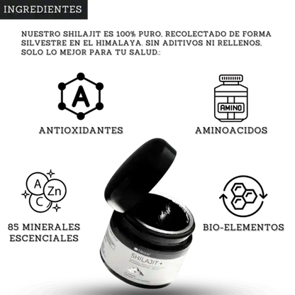 Shilajit Puro del Himalaya NUROJIT Nueva Presentación